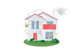 ゲリラ的に降る大雨から屋根を守るために